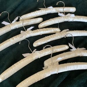 Bridal special occasion 8 satin hangers